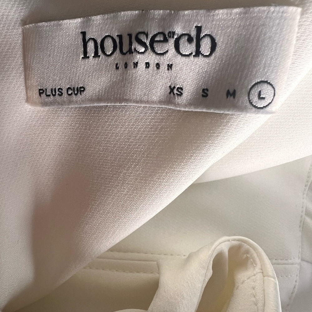 House of CB CASIMIRA Ivory Satin Dress (Sold Out on Site) - Picture 5 of 6